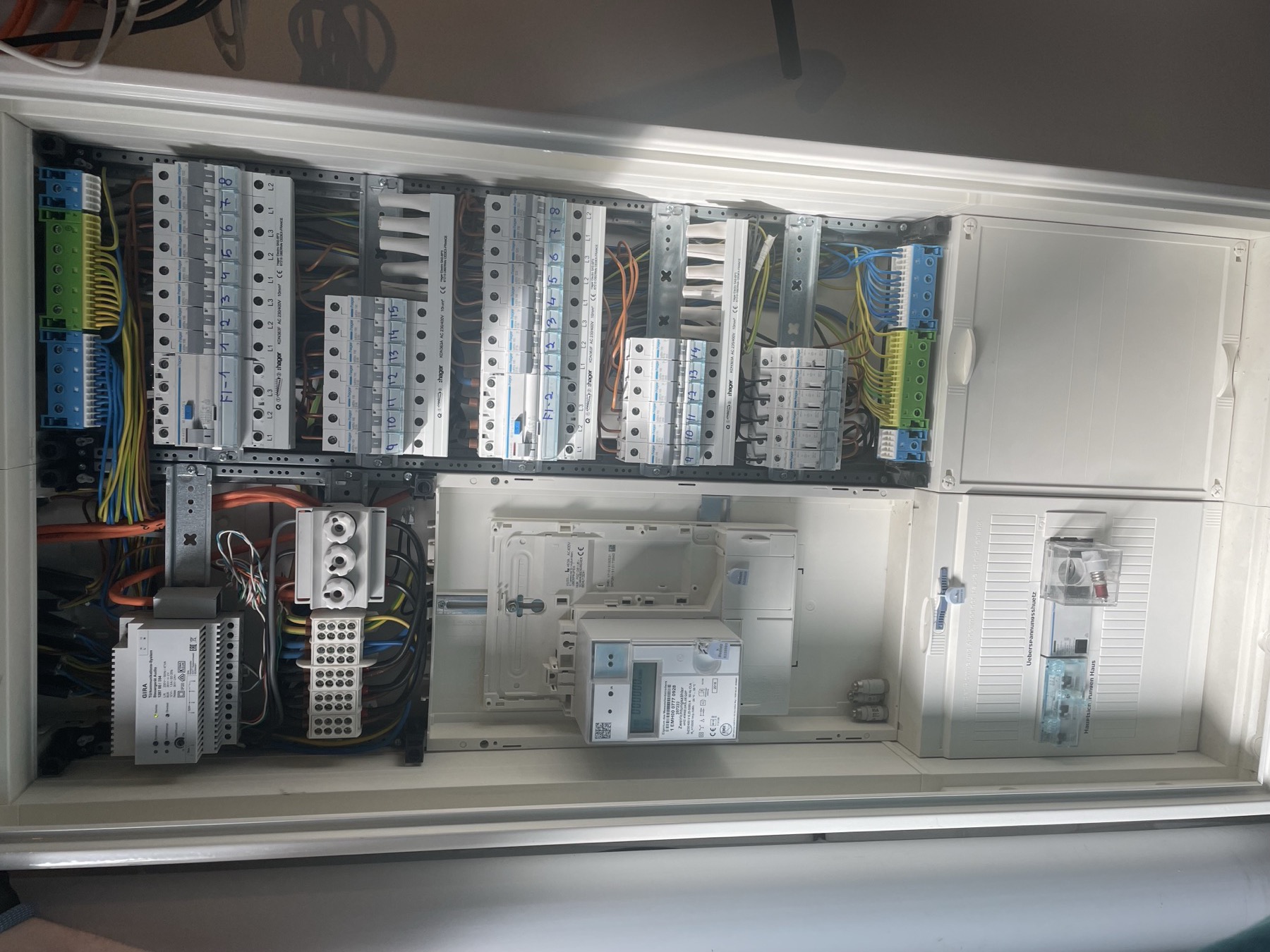Neuer Zählerschrank nach der Sanierung